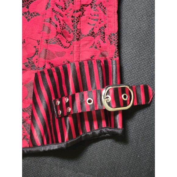 Women Corset Top Victorian Bustier Lace up Tummy Control Gothic Underbust US M - Picture 2 of 12